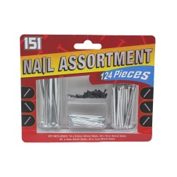 151 Nail Assortment 124 Pieces